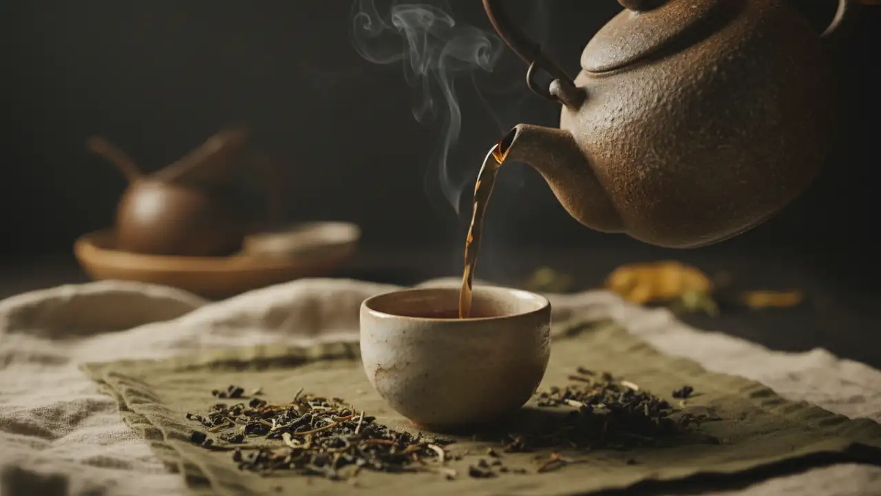 A tea ceremony held in stillness